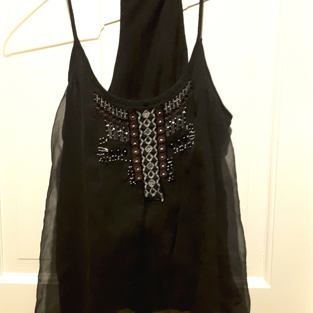 American Eagle tank with beading Small